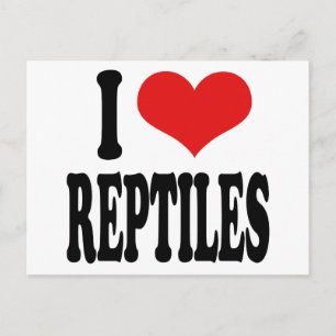 I Love Reptiles Briefkaart