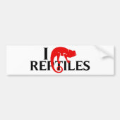 I Love Reptiles Bumpersticker (Voorkant)