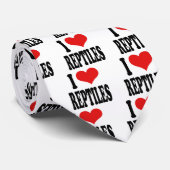 I Love Reptiles Stropdas (Opgerold)