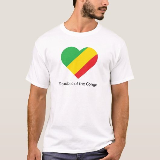 I Love Republic of Congo T-shirt (Voorkant)
