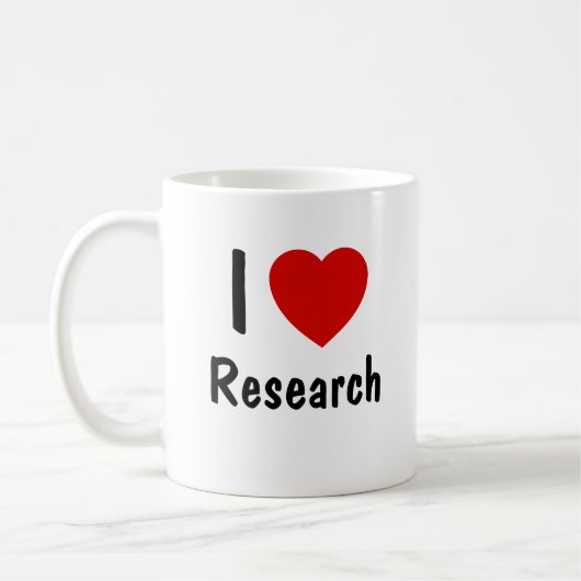 I Love Research Koffiemok (Links)