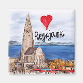 i love Reykjavik Magneet (Voorkant)