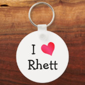 I Love Rhett Sleutelhanger (Voorkant)