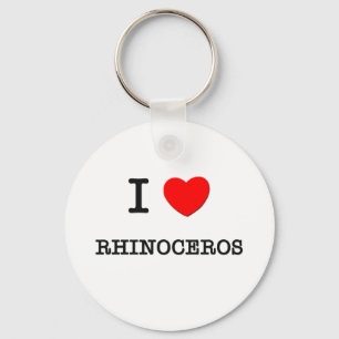 I Love RHINOCEROS Sleutelhanger