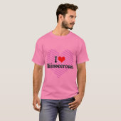 I Love Rhinoceroses T-shirt (Voorkant volledig)