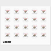 I Love Rhinos Ronde Sticker (Vel)