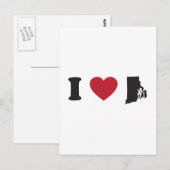 I Love Rhode Island Briefkaart (Voorkant / Achterkant)