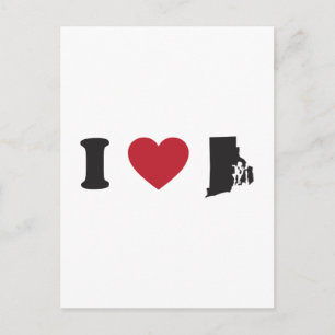I Love Rhode Island Briefkaart
