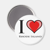 I Love Rhode Island Magneet (Voorkant / Achterkant)