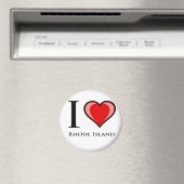 I Love Rhode Island Magneet (Insitu (Vaatwasser))