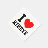 I Love Ribeye Servet (Hoek)