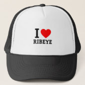 I Love Ribeye Trucker Pet (Voorkant)