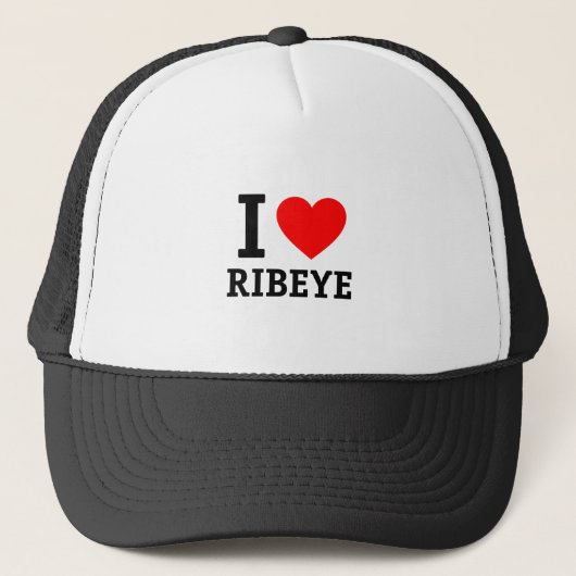 I Love Ribeye Trucker Pet (Voorkant)