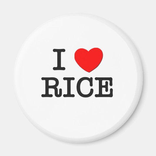 I Love RICE ( food ) Magneet (Voorkant)