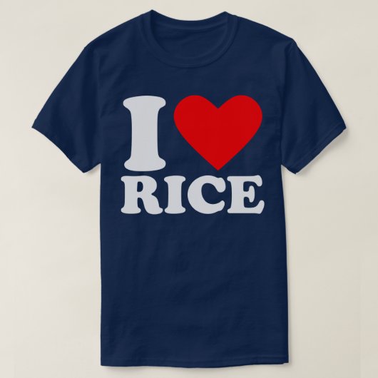 I Love Rice T-shirt (Design voorkant)