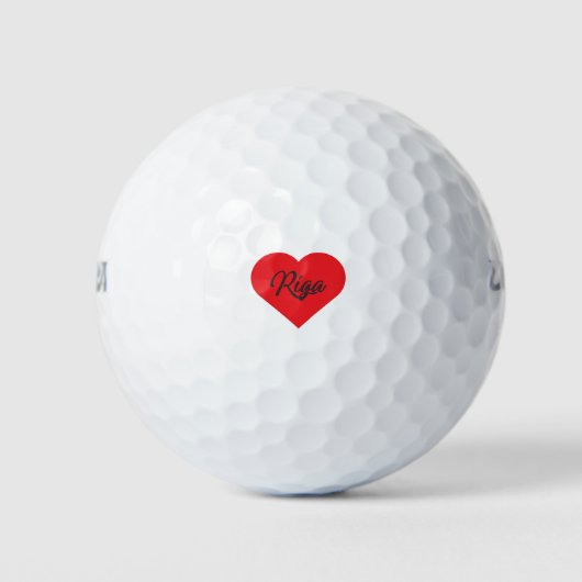 I Love Riga - Letland Golfballen (Voorkant)