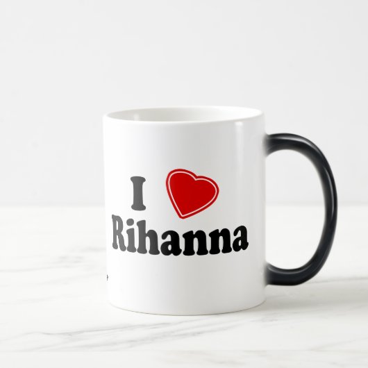 I Love Rihanna Magische Mok (Rechts)