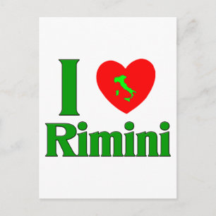 I Love Rimini Italy Briefkaart