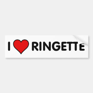 I Love Ringette Bumpersticker