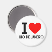 I Love Rio de Janeiro Magneet (Voorkant / Achterkant)