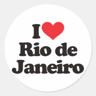 I Love Rio de Janeiro Ronde Sticker