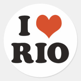 I love rio de janeiro ronde sticker