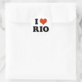 I love rio de janeiro ronde sticker (Tas)
