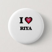 I Love Riya Ronde Button 5,7 Cm (Voorkant)