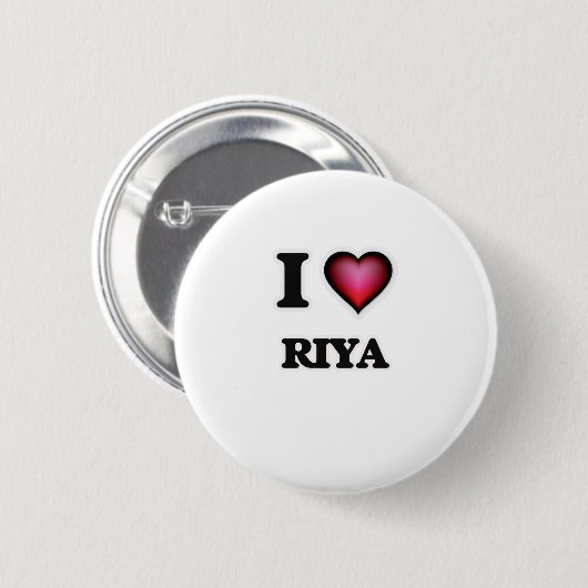 I Love Riya Ronde Button 5,7 Cm (Voorkant /achterkant)