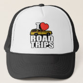 I Love Road Trips Trucker Pet (Voorkant)