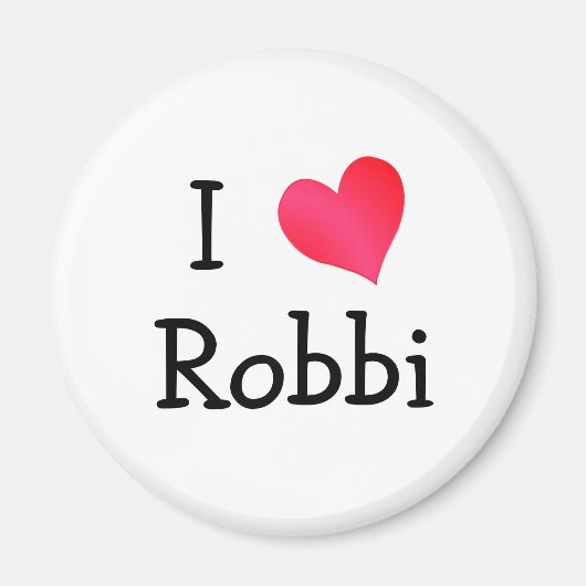 I Love Robbi Magneet (Voorkant)