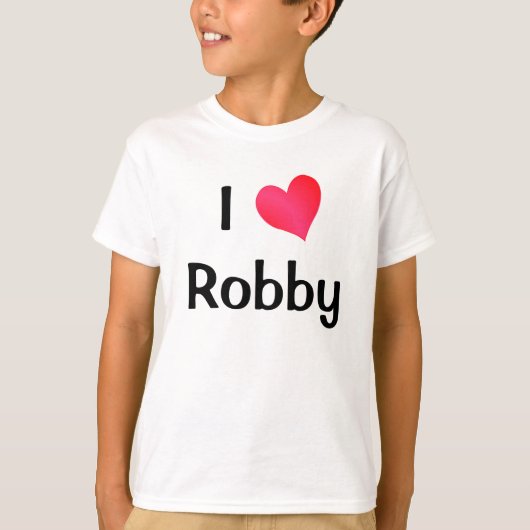 I Love Robby T-shirt (Voorkant)