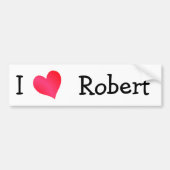 I Love Robert Bumpersticker (Voorkant)