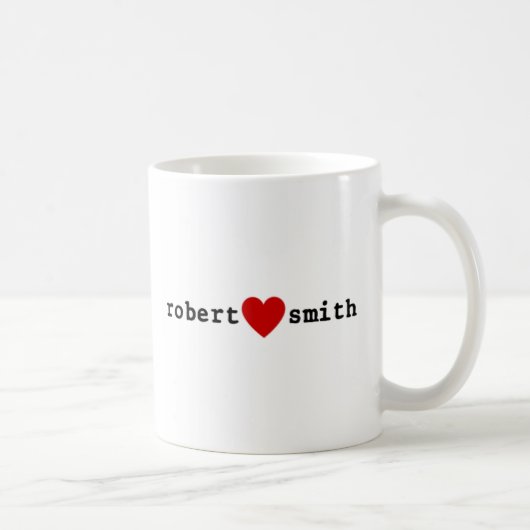 I Love Robert Smith Koffiemok (Rechts)