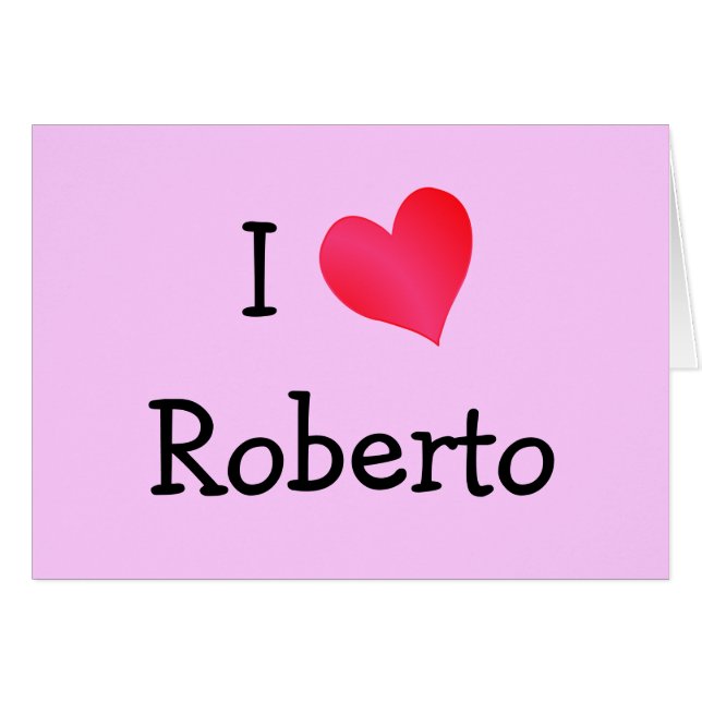 I Love Roberto (Voorkant Horizontaal)