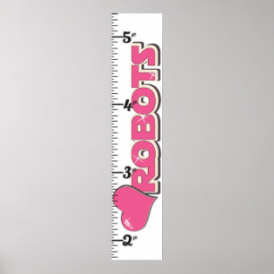 I Love Robots Groeigrafiek Poster