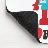 I Love Robots mousepad Muismat (Hoek)