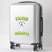 I Love Robots Robotics Sticker (Koffer)