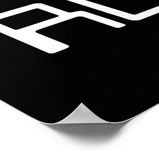 I Love Robots Sign Poster (Hoek)