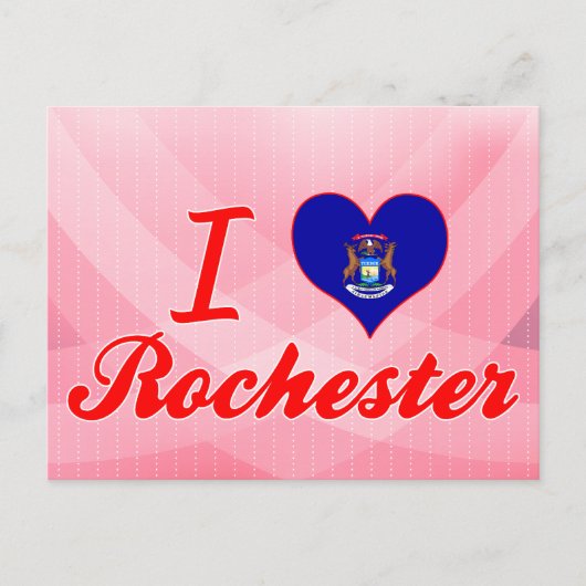 I Love Rochester, Michigan Briefkaart (Voorkant)