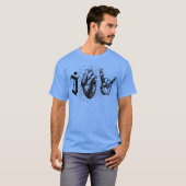 I Love Rock And Roll Music Edgy Design For Music L T-shirt (Voorkant volledig)
