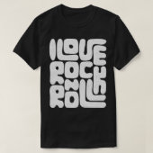 I Love Rock and Roll Rock Tribute voor muziek T-shirt (Design voorkant)
