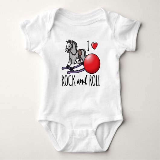 I Love Rock and Roll Romper (Voorkant)