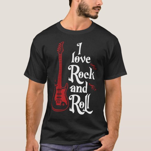 I love rock and roll T-Shirt (Voorkant)
