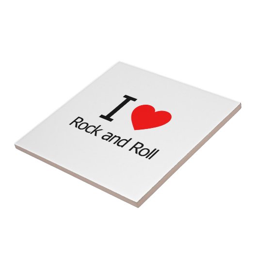 I Love Rock and Roll Tegeltje (Zijkant)