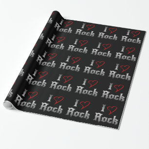 I Love Rock Cadeaupapier