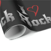 I Love Rock Cadeaupapier (Rol Hoek)