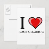 I Love Rock climate Briefkaart (Voorkant / Achterkant)