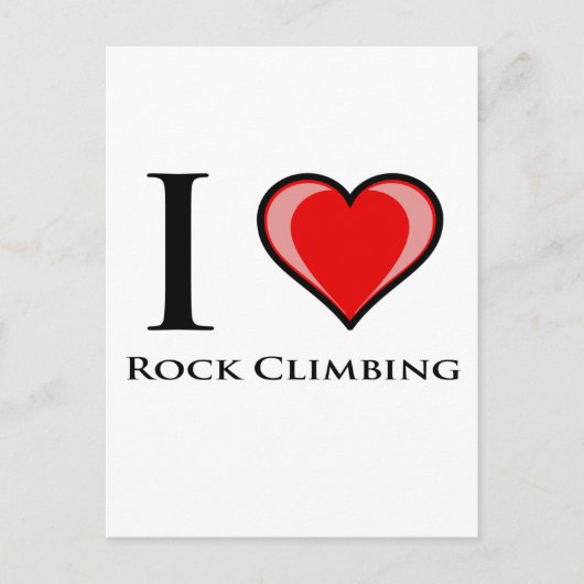 I Love Rock climate Briefkaart (Voorkant)