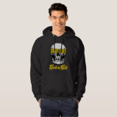 I Love Rock Music Cool Rock & Roll Skull Outfit Gr Hoodie (Voorkant volledig)
